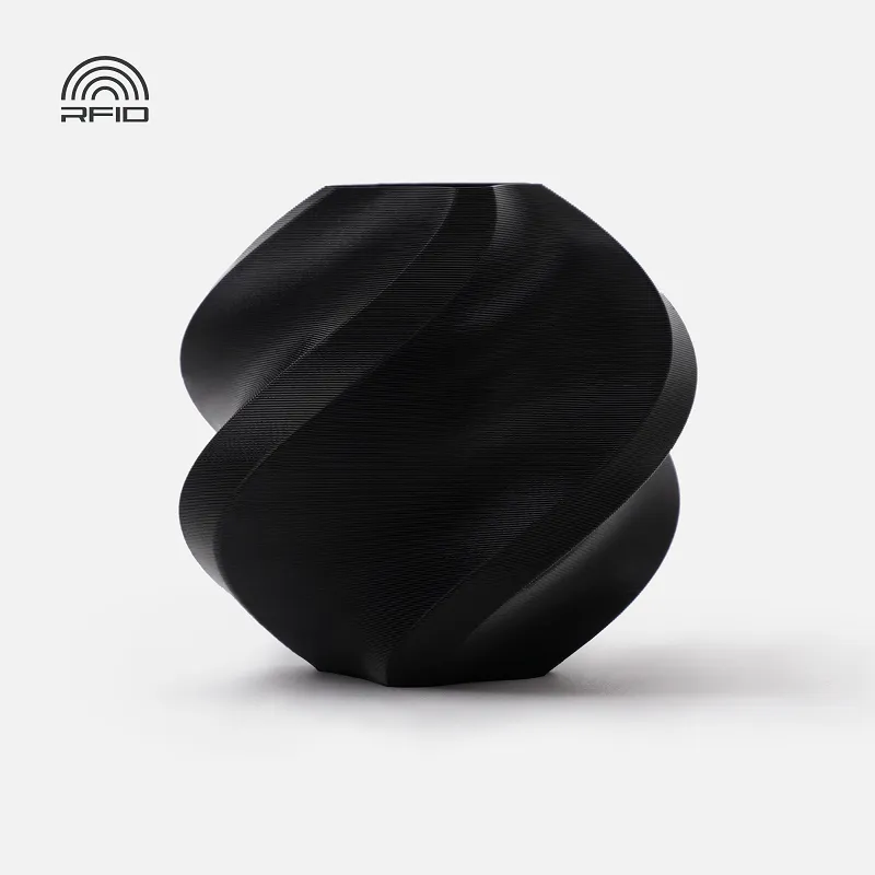 [FLBM0101] Bambu Lab PLA Basic Filament-1KG -1.75- Black(10101)-Refill Pack Without Spool