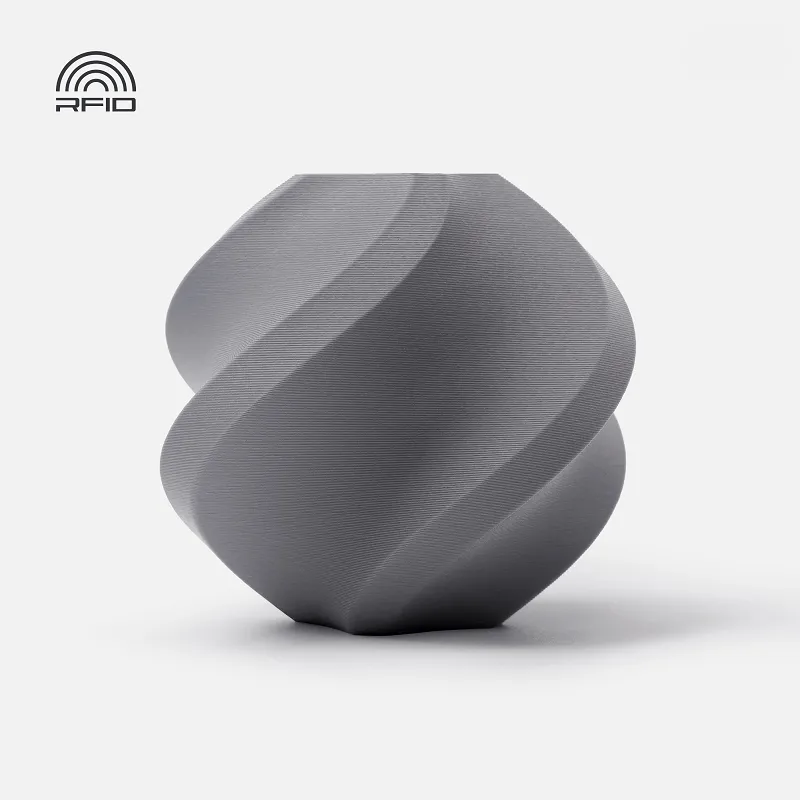 [FLBM0203] Bambu Lab PLA Matte Filament-1KG -1.75- Ash Grey(11102)-with Reusable Spool