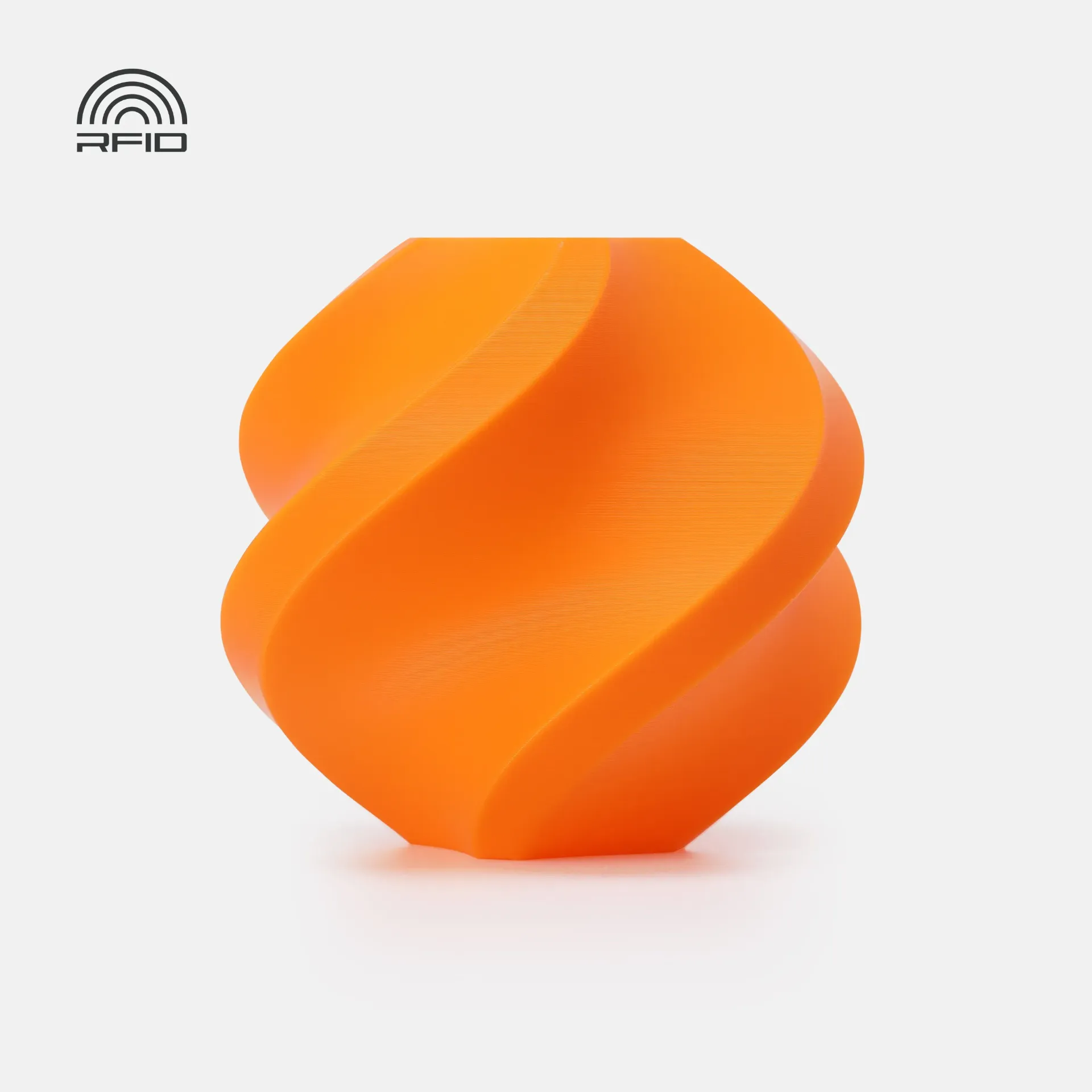 Bambu Lab PLA Basic Filament-1KG -1.75- Pumpkin Orange(10301)-Refill Pack Without Spool