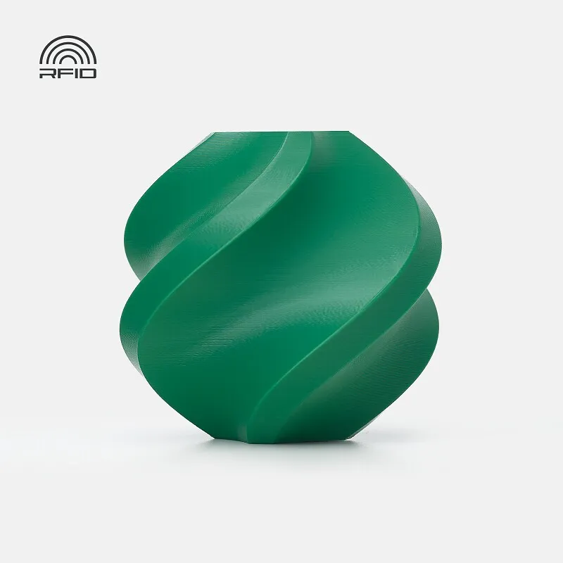 [FLBM0121] Bambu Lab PLA Basic Filament-1KG -1.75- Mistletoe Green(10502)-Refill Pack Without Spool
