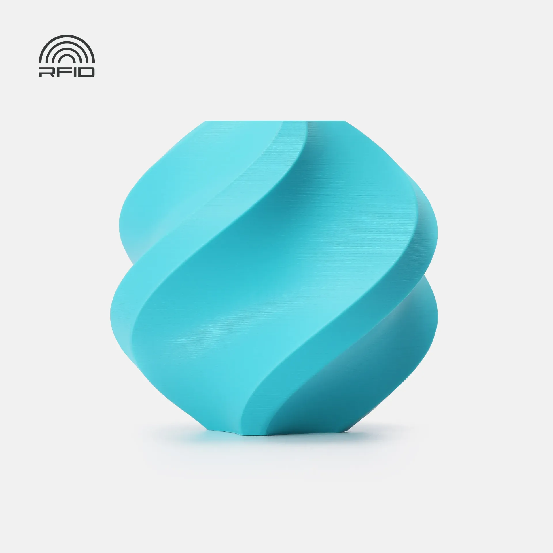 [PLABM0123] Bambu Lab PLA Basic Turquoise(10605) Filament-1KG -1.75- Refill Pack Without Spool