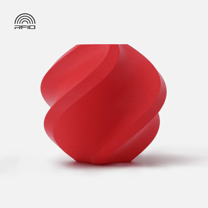 [PLABM0208] Bambu Lab PLA Matte Scarlet Red (11200) Filament-1KG -1.75- with Reusable Spool