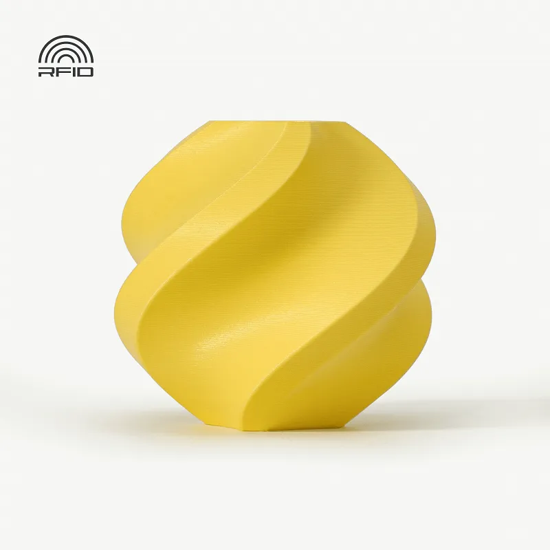 [FLBM0206] Bambu Lab PLA Matte Filament-1KG -1.75- Lemon Yellow(11400)-with Reusable Spool