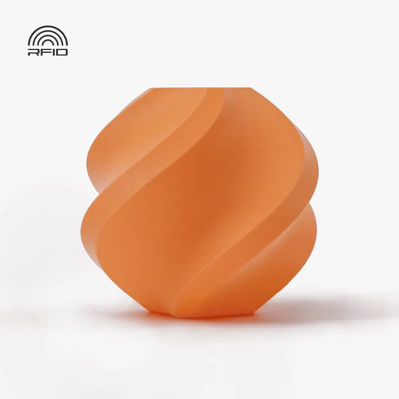 Bambu Lab PLA Matte Filament-1KG -1.75- Mandarin Orange(11300)-Refill Pack Without Spool