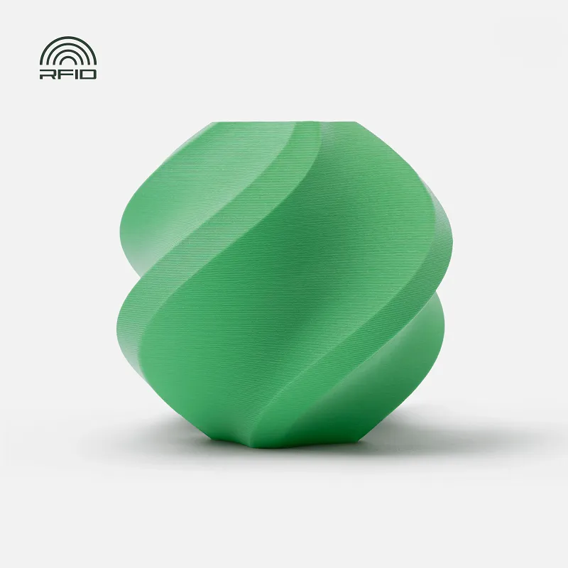 Bambu Lab PLA Matte Filament-1KG -1.75- Grass Green (11500)-Refill Pack Without Spool