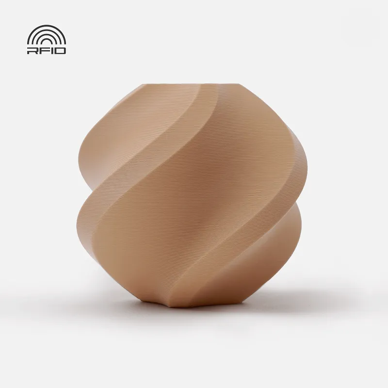 Bambu Lab PLA Matte Filament-1KG -1.75- Latte Brown (11800)-Refill Pack Without Spool