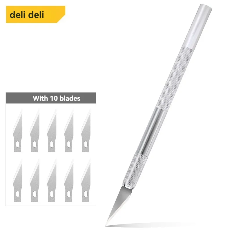 [OFFDL0013] Deli Carving Knife Silver Standard Version (includes 10 original blades) [DL359101A]