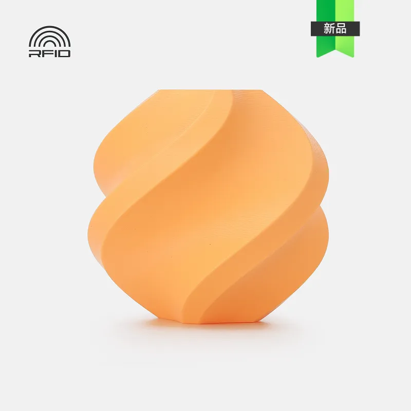 Bambu Lab PLA Pure Apricot(17300) Filament-1KG -1.75- Refill Pack Without Spool