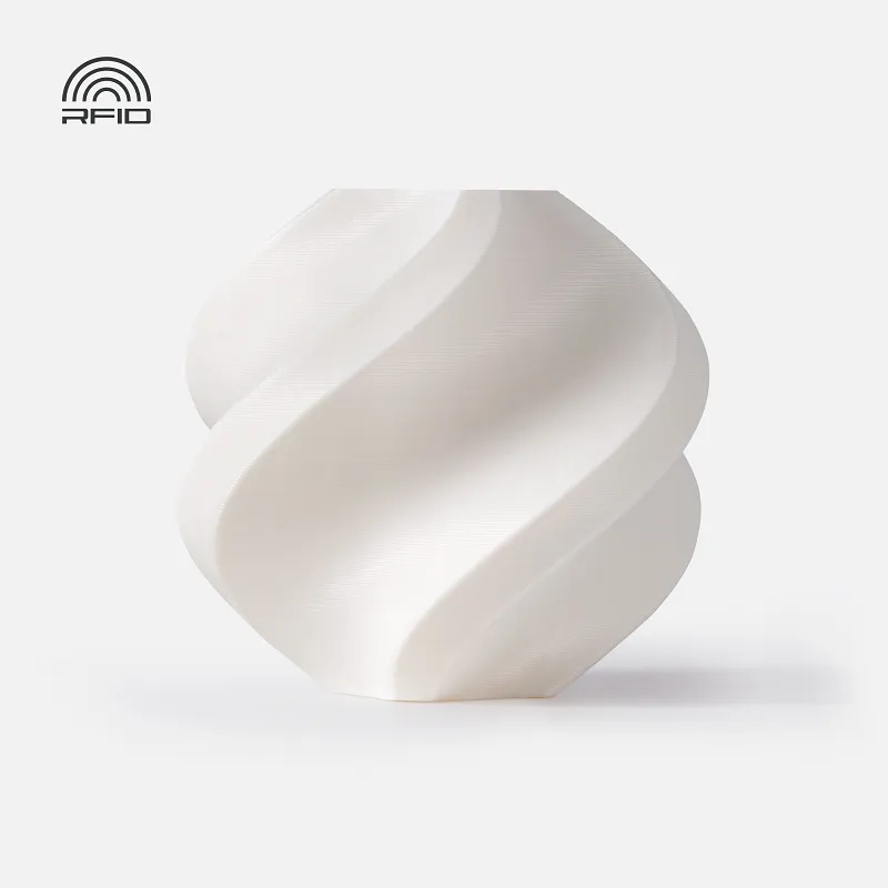 Bambu Lab ABS White(40100) Filament-1KG -1.75- with Reusable Spool