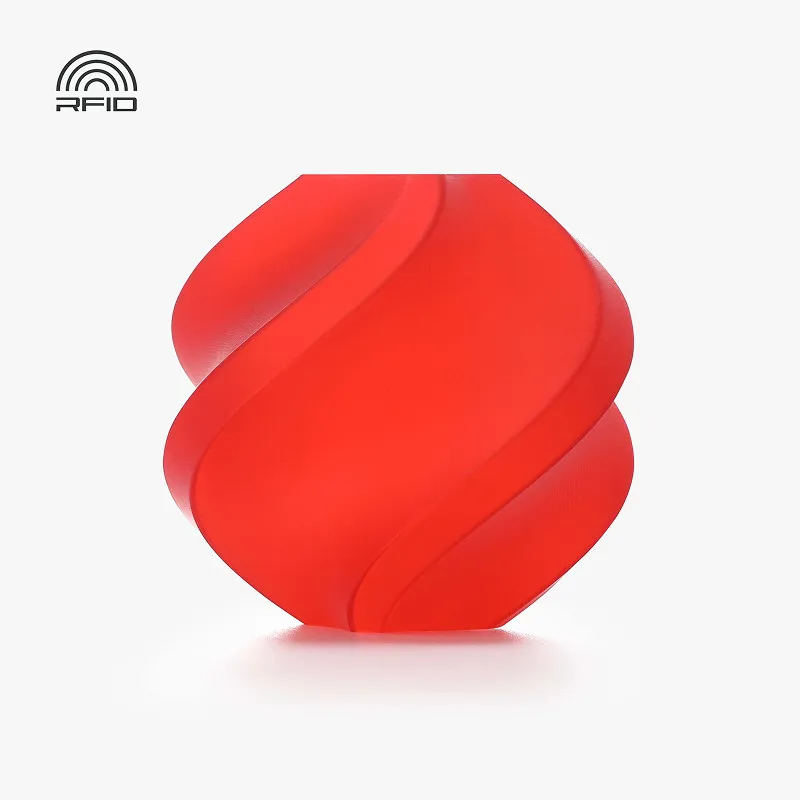 [PLABM2004] Bambu Lab PLA Translucent Red (13210) Filament-1KG -1.75- with Reusable Spool