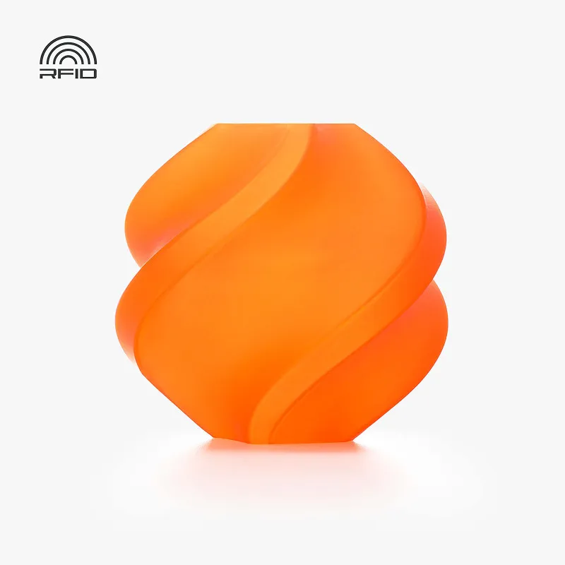 Bambu Lab PLA Translucent Orange (13301) Filament-1KG -1.75- with Reusable Spool