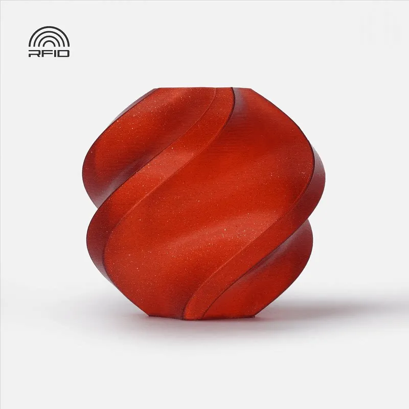 [PLABM2204] Bambu Lab PLA Sparkle Crimson Red(13200) Filament-1KG -1.75- with Reusable Spool