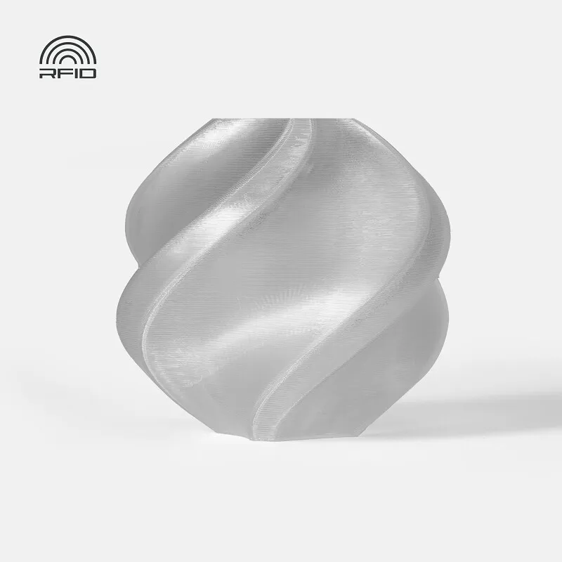 Bambu Lab PETG Translucent Clear (32101) Filament-1KG -1.75- with Reusable Spool