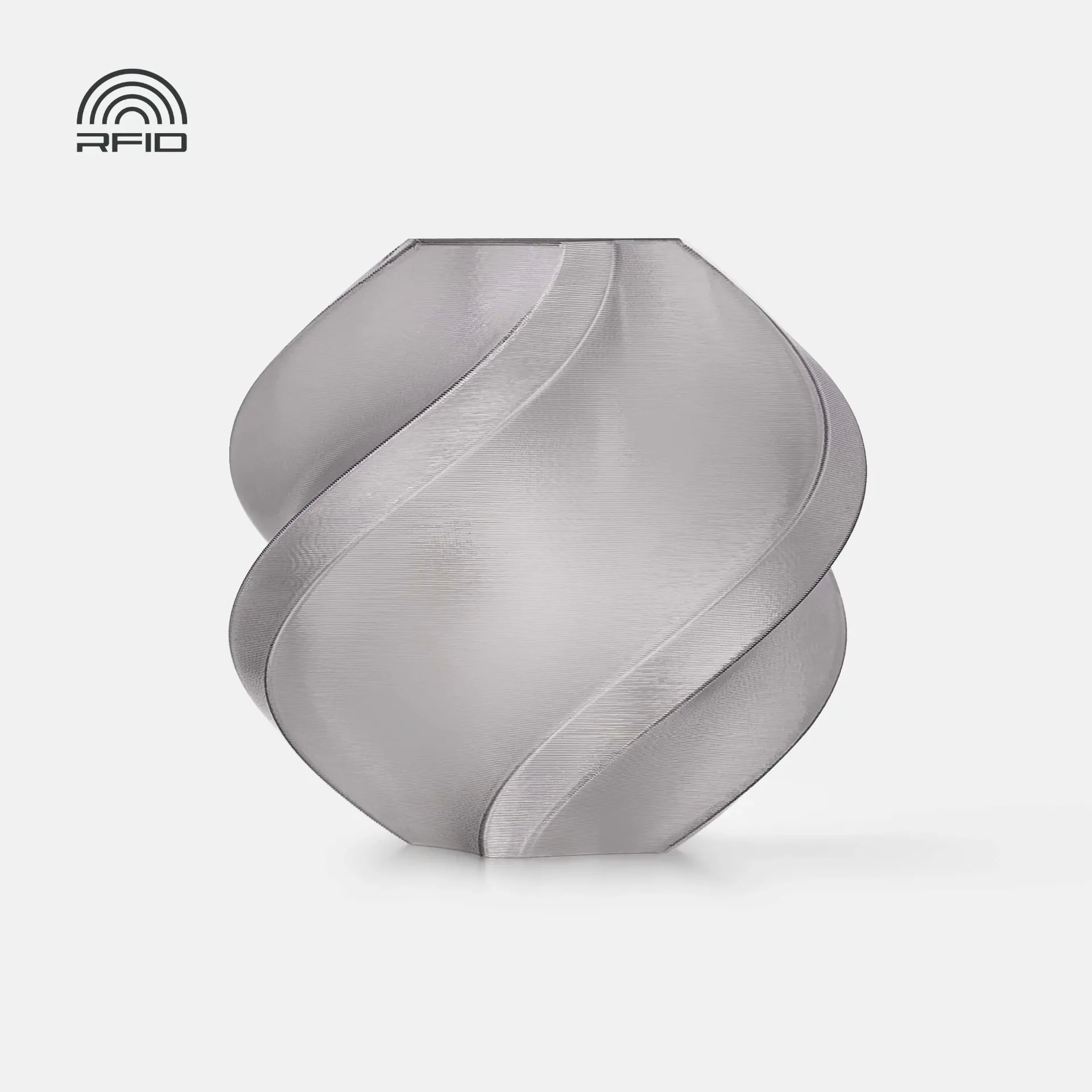 Bambu Lab PETG Translucent Gray (32100) Filament-1KG -1.75- with Reusable Spool