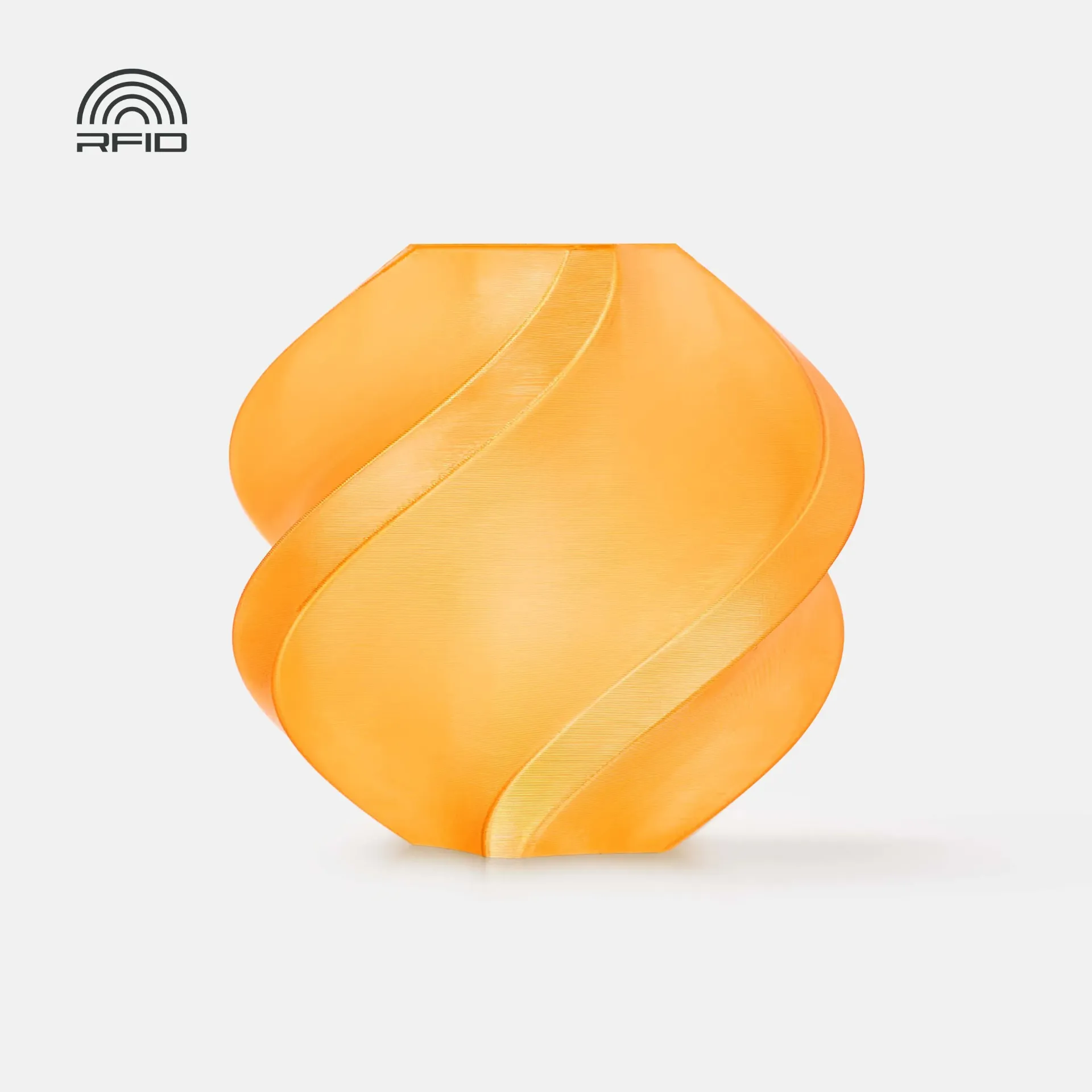 Bambu Lab PETG Translucent Orange (32300) Filament-1KG -1.75- with Reusable Spool