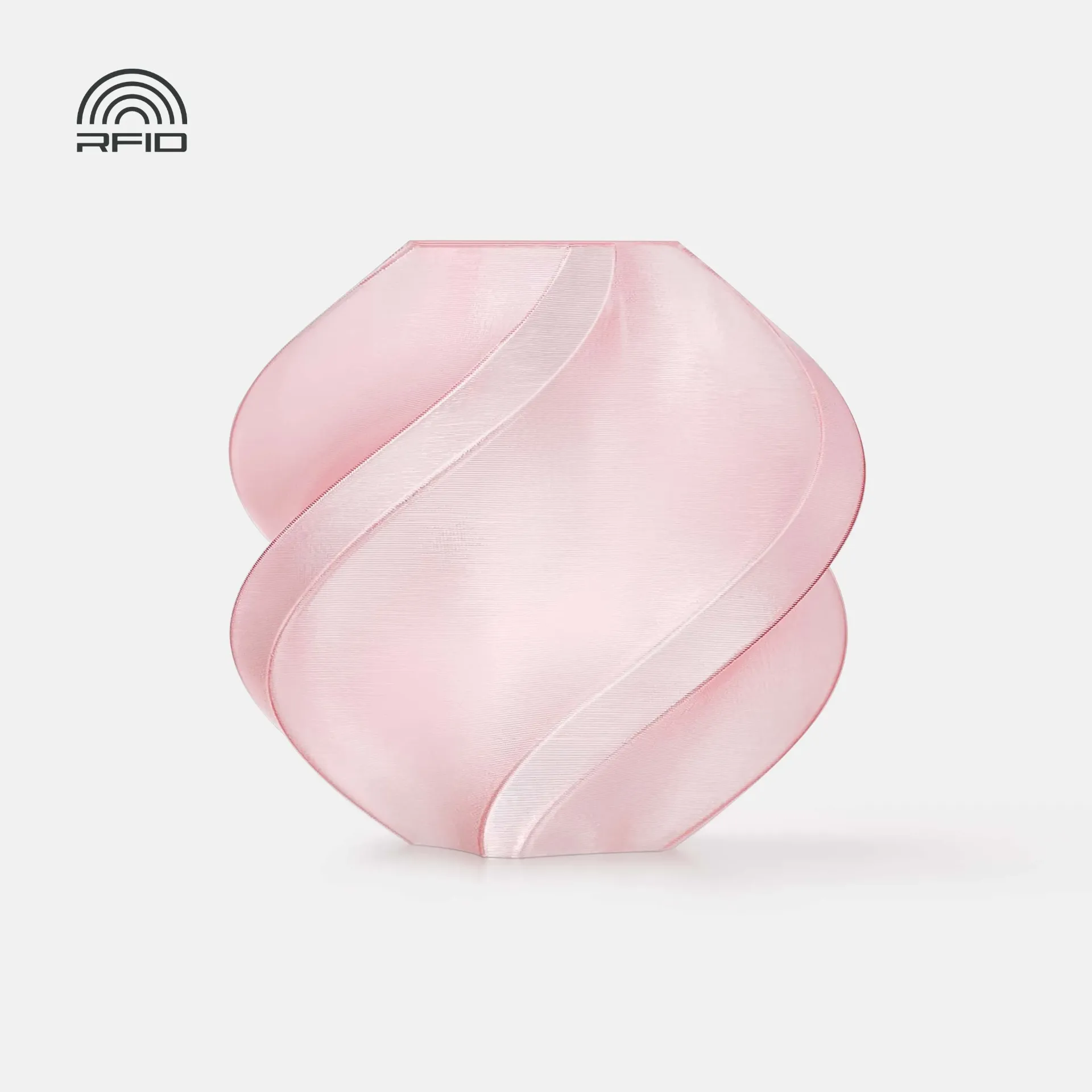 [PTGBM0903] Bambu Lab PETG Translucent Pink (32200) Filament-1KG -1.75- Refill Pack Without Spool