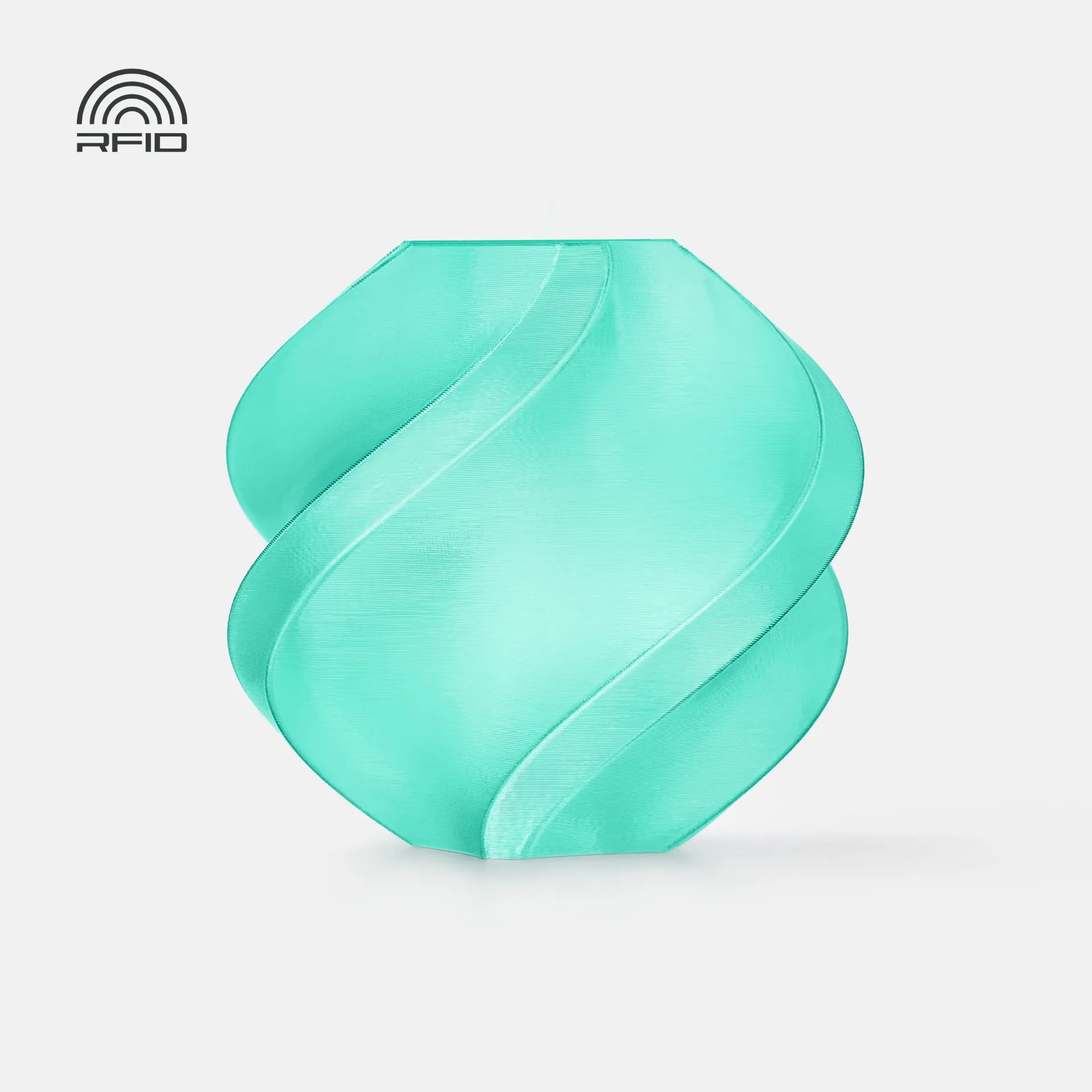 [PTGBM0906] Bambu Lab PETG Translucent Teal (32501) Filament-1KG -1.75- Refill Pack Without Spool